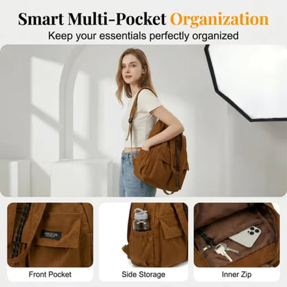 Large Convertible Drawstring Tote Backpack