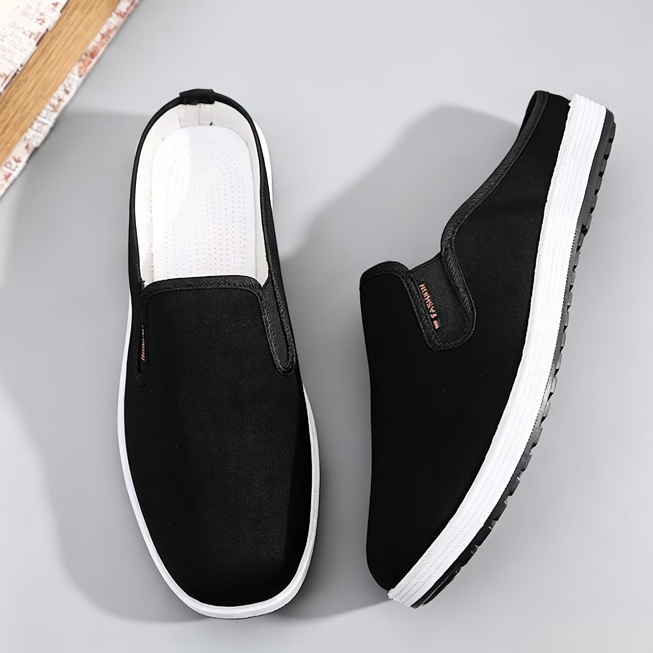 Men's Wide Toe Casual Mule Slides