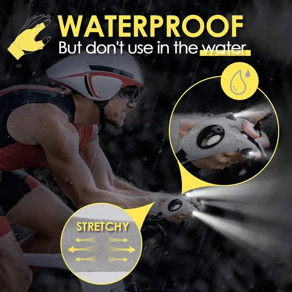 Hands-Free LED Work-Light Half-Finger Gloves