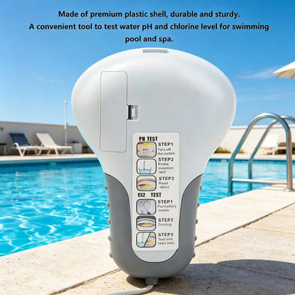 Electronic Pool pH and Chlorine Tester