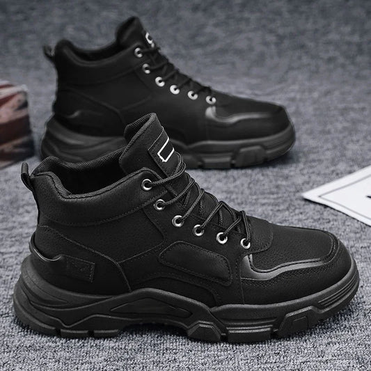 Men's Waterproof Leather-Look Boots