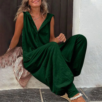 Women’s Relaxed Hooded Jumpsuit