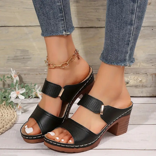 Chunky Heel Dress Sandals