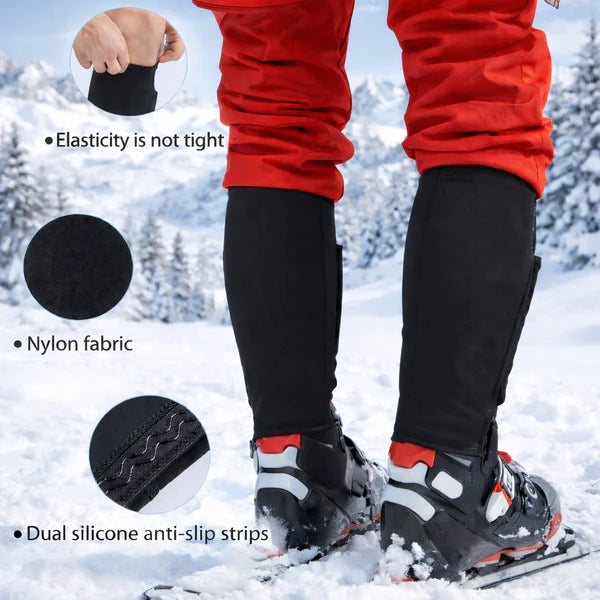 Ski Boot Shin Protection Sleeve with Honeycomb Padding