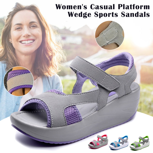 Women's Casual Platform Wedge Sports Sandals