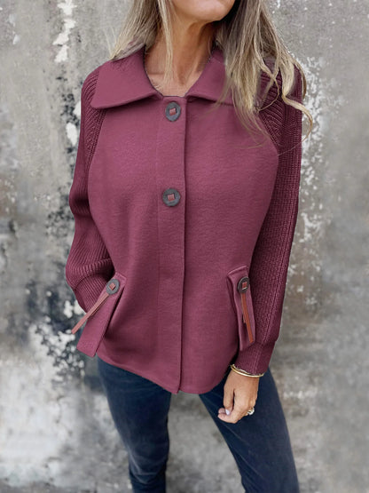 Women’s Soft Draped Lapel Cardigan Jacket