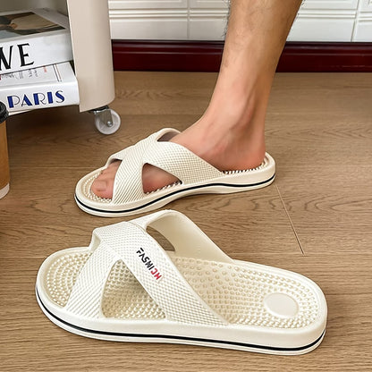 Men's Textured Sole Shower Slides