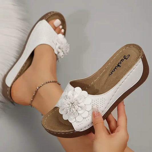 Women’s Floral Wedge Comfort Sandals