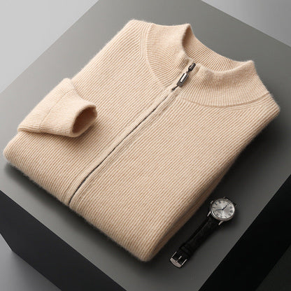 ZURICH Wool Zipped Cardigan