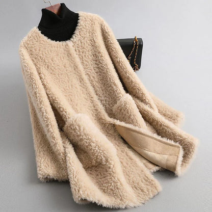 Women’s Teddy Fleece Coat with Pockets