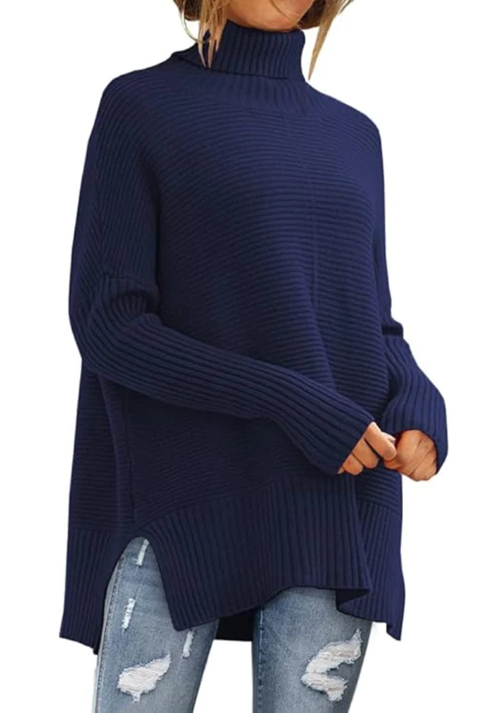 Women’s Soft Ribbed Knit Turtleneck Sweater