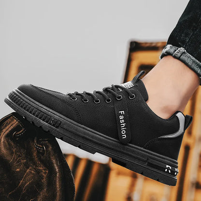 Autumn 2024 Men's Soft Leather-Look Casual Sports Shoes
