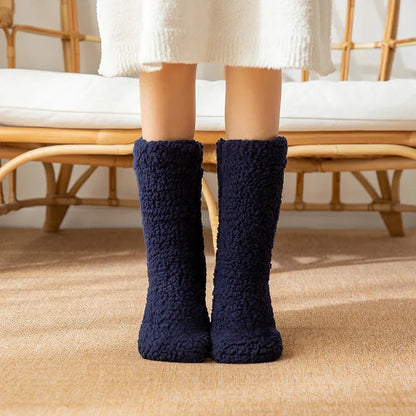 Women’s Ultra-Thick Thermal Fleece Anti-Slip Lounge Socks