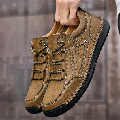 Men’s Handcrafted Leather-Look Comfort Shoes