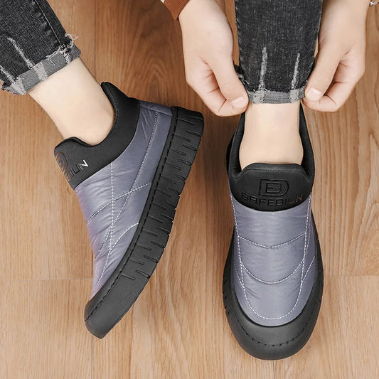Men's Casual Fleece Thickened Warm Slip-on Shoes