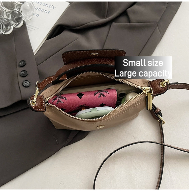 Women’s Mini Two-Tone Dumpling Crossbody Bag
