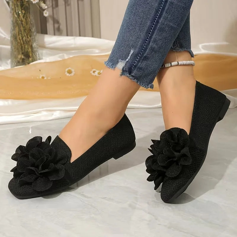 Women’s Floral Strap Comfort Ballet Flats