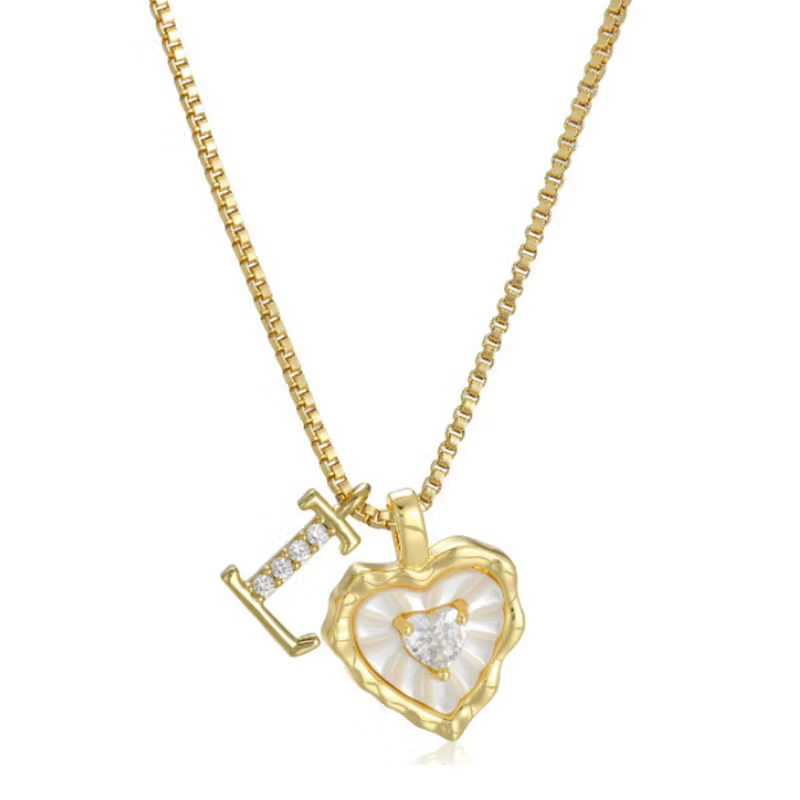 Women's Personalised Heart Initial Necklace