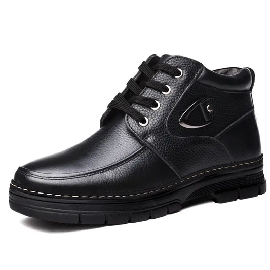 Men's Thermal Leather-Look Winter Boots