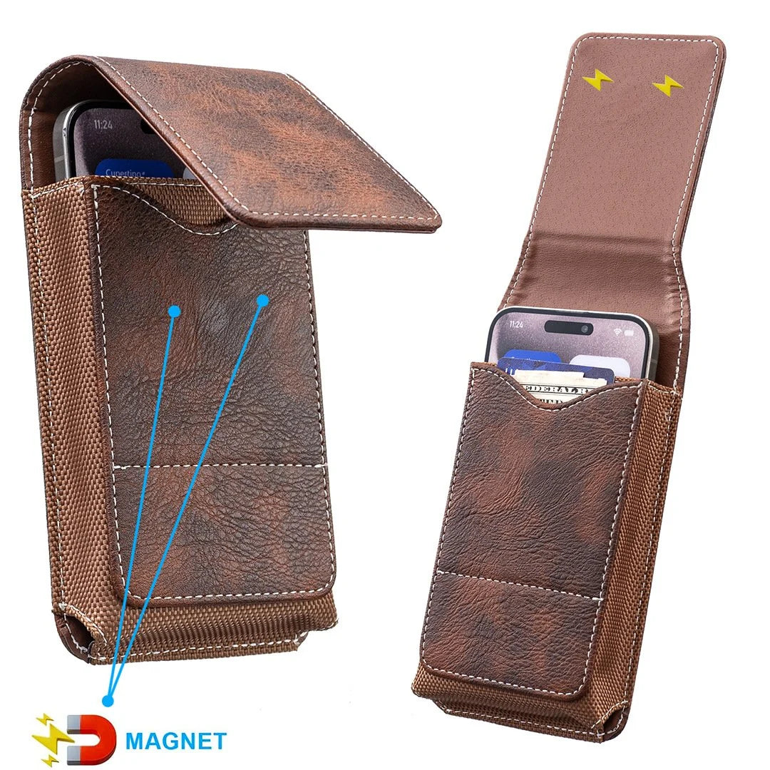 Men's Multi-Pocket Belt Phone Pouch