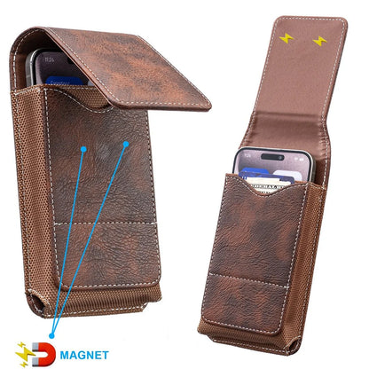 Men's Multi-Pocket Belt Phone Pouch