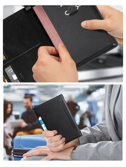 RFID Travel Passport & Document Organizer Wallet