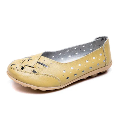 Women’s Breathable Woven Leather-Look Support Loafers