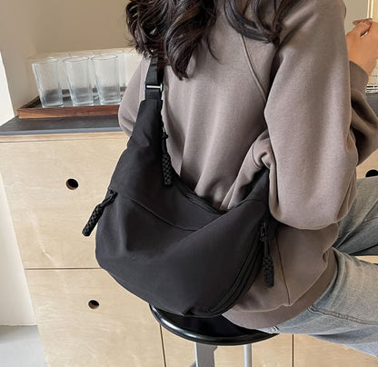 Women’s Multi-Pocket Nylon Crossbody Bag