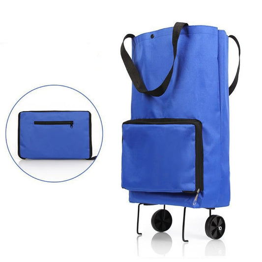 Convertible Shopping Tote with Fold-Away Wheels