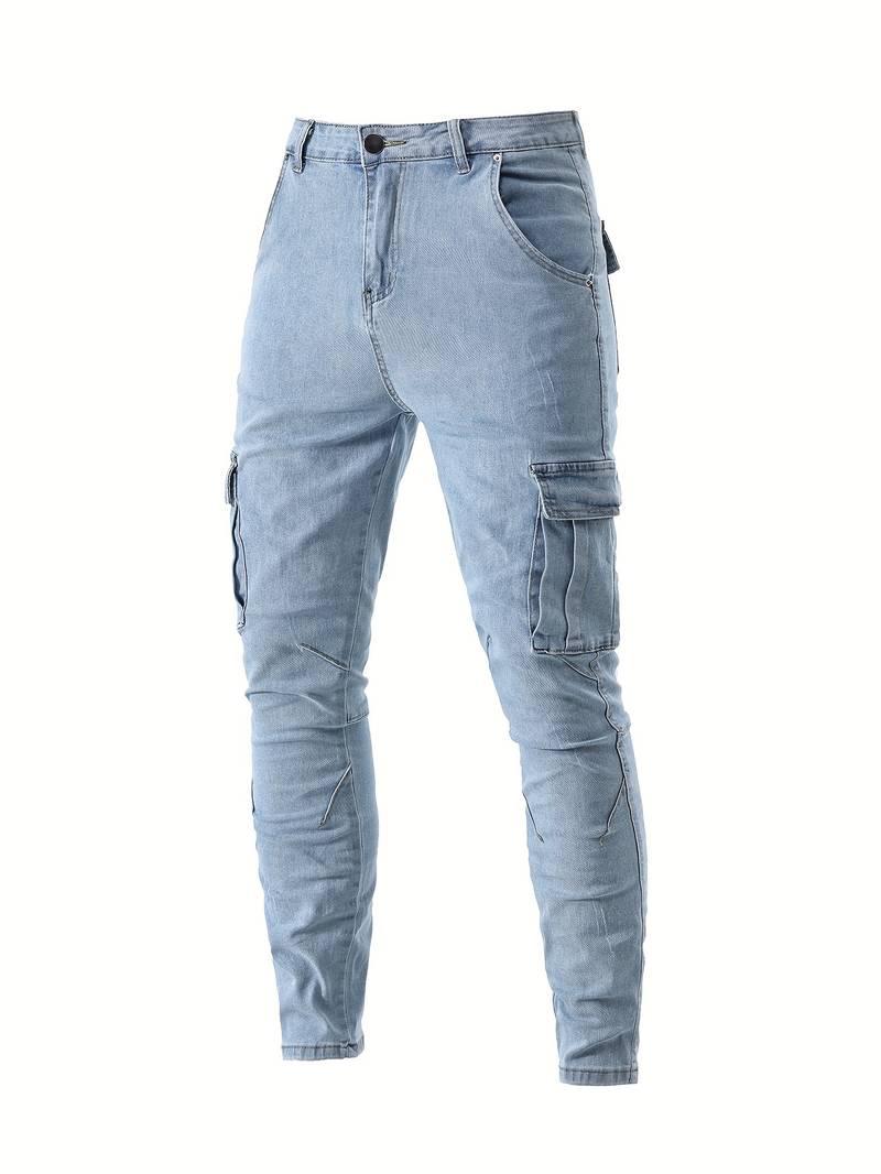 Men’s Slim Fit Workwear Cargo Jeans