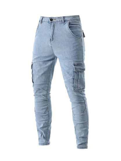 Men’s Slim Fit Workwear Cargo Jeans