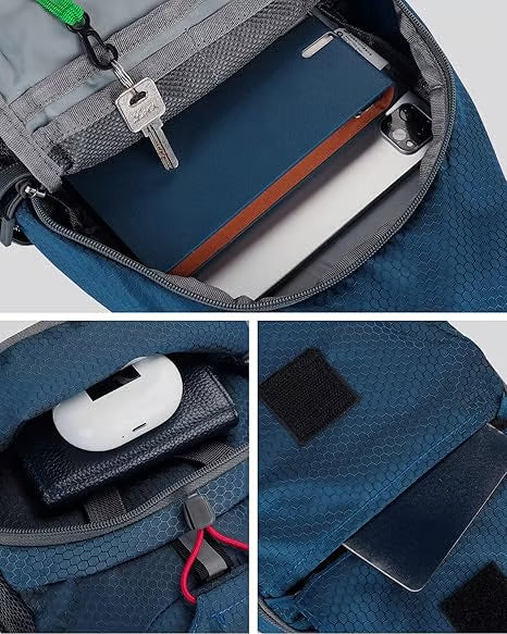Multi-Pocket Travel Sling Bag