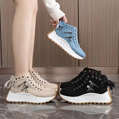 Women’s Arch Support Platform Wedge Trainers