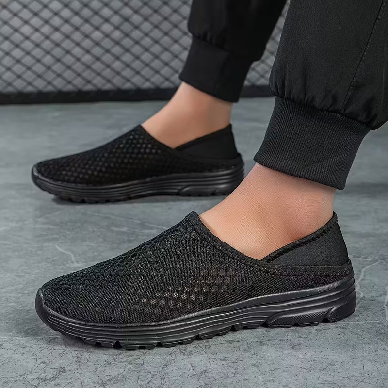 Men’s Breathable Lightweight Slip-On Mesh Trainers