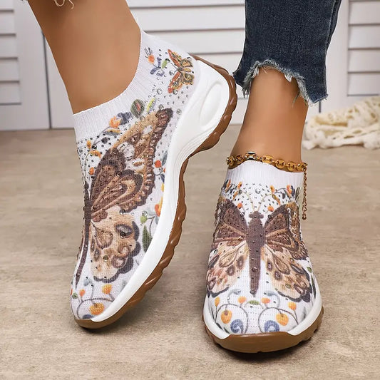 Women's Slip-On Sneakers - Breathable, EVA Sole, All-Season