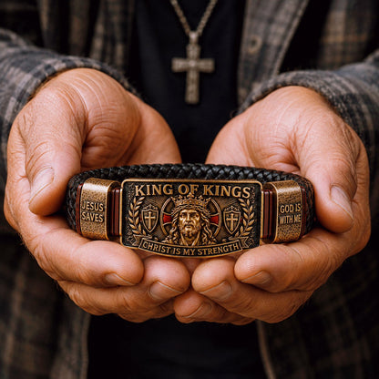 King of Kings Adjustable Christian Faith Bracelet