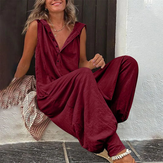 Women’s Relaxed Hooded Jumpsuit