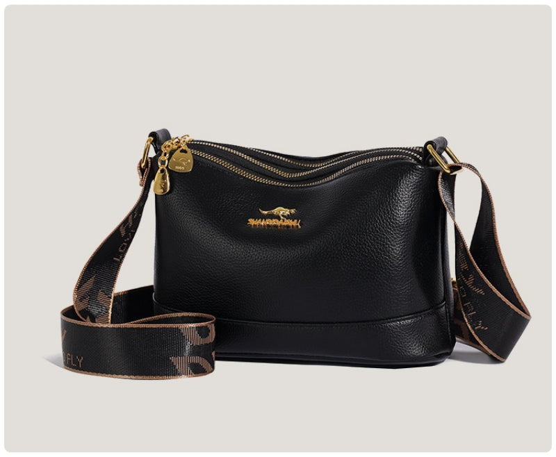 Women’s Printed Crossbody Shoulder Bag with Wide Strap