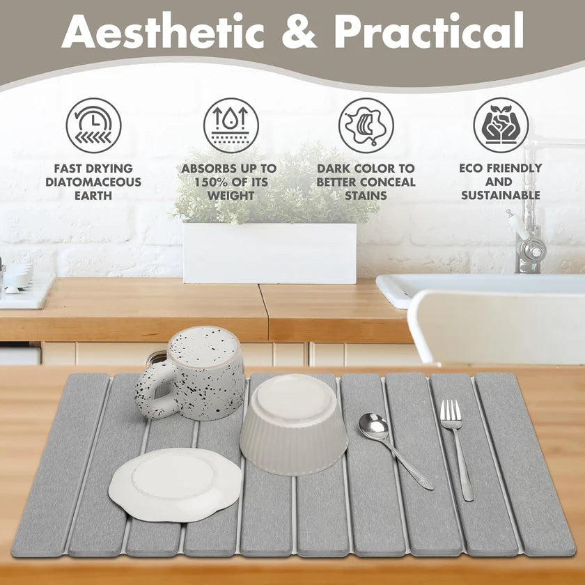 Foldable Fast-Dry Diatomite Stone Mat