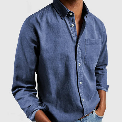 Men’s Premium Linen-Blend Button-Up Shirt