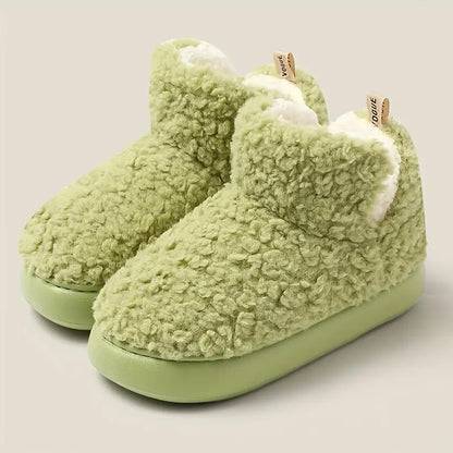 Women's Fuzzy Slip-On Thermal Boots