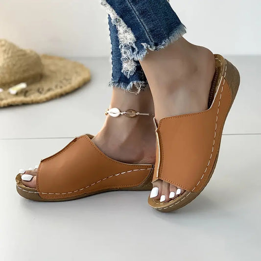 Women's Stylish Platform Slip-On Comfort Sandals