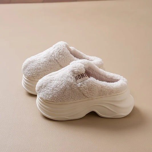 Women’s Ultra-Plush Thick-Platform Winter House Slippers