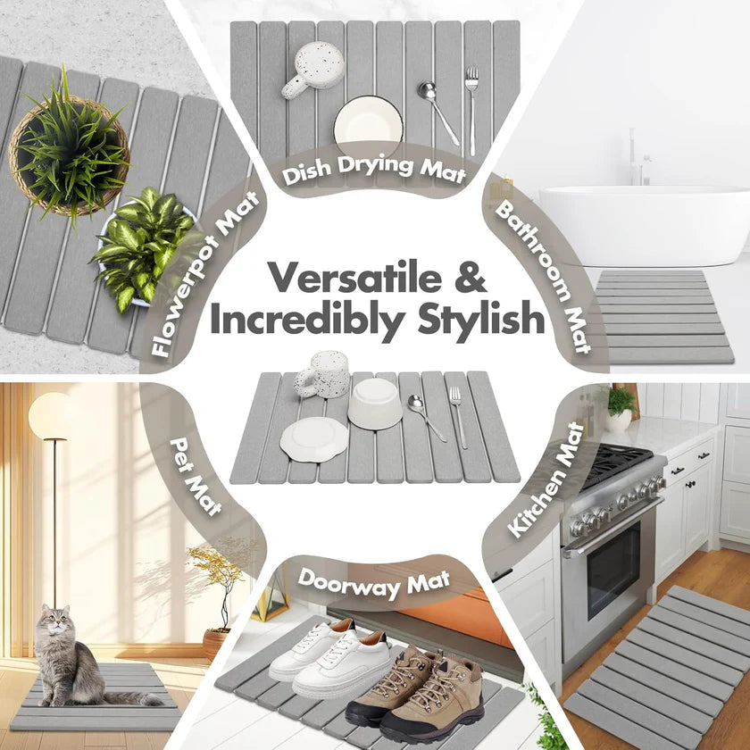 Foldable Fast-Dry Diatomite Stone Mat