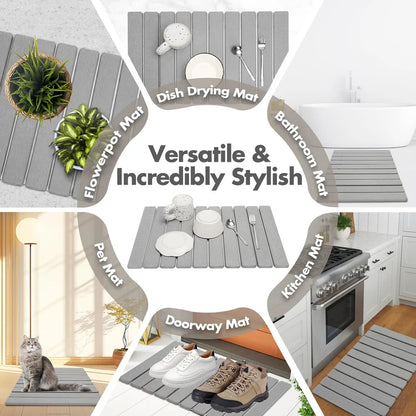 Foldable Fast-Dry Diatomite Stone Mat
