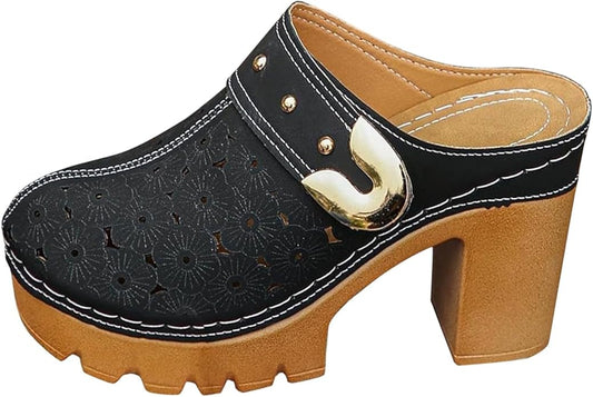 Women's Comfortable Perforated Clogs & Mules