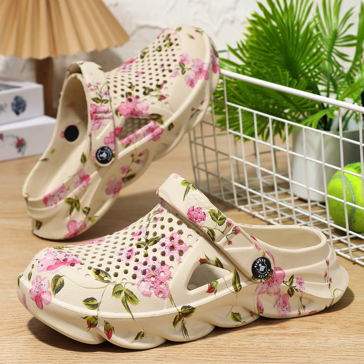 Women's Floral Ventilated Garden Clogs