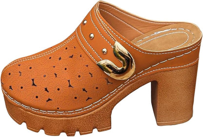 Women's Comfortable Perforated Clogs & Mules