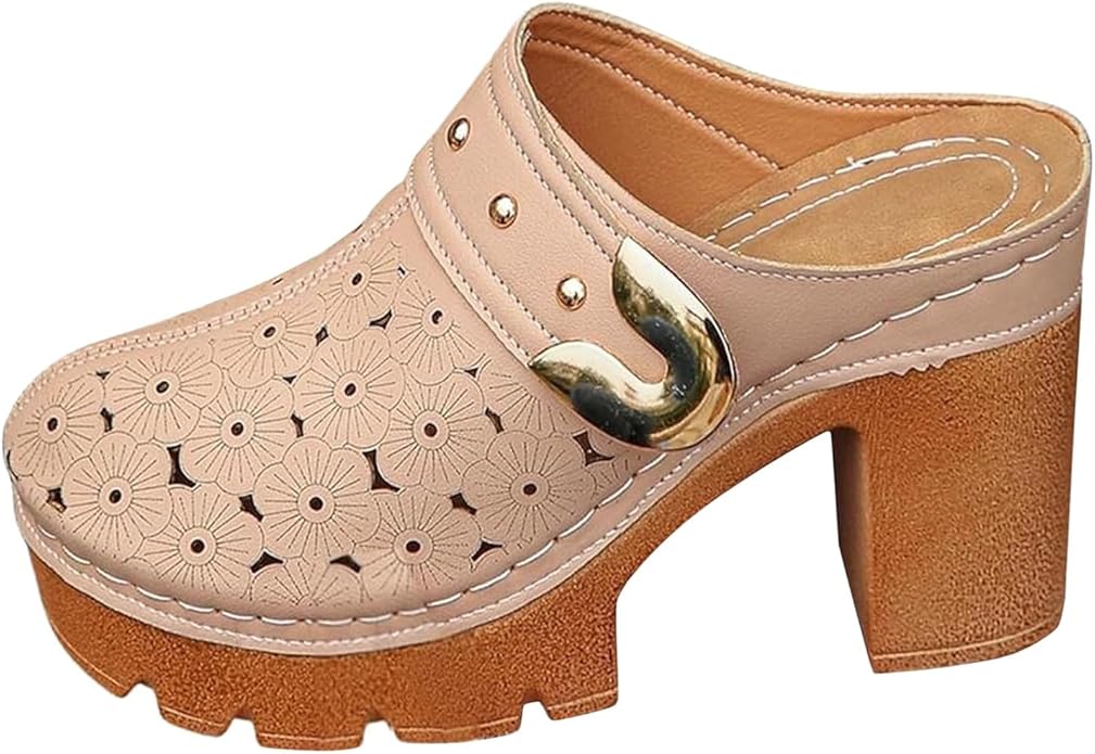 Women's Comfortable Perforated Clogs & Mules