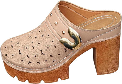 Women's Comfortable Perforated Clogs & Mules
